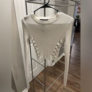 Forever 21 White Long sleeve top